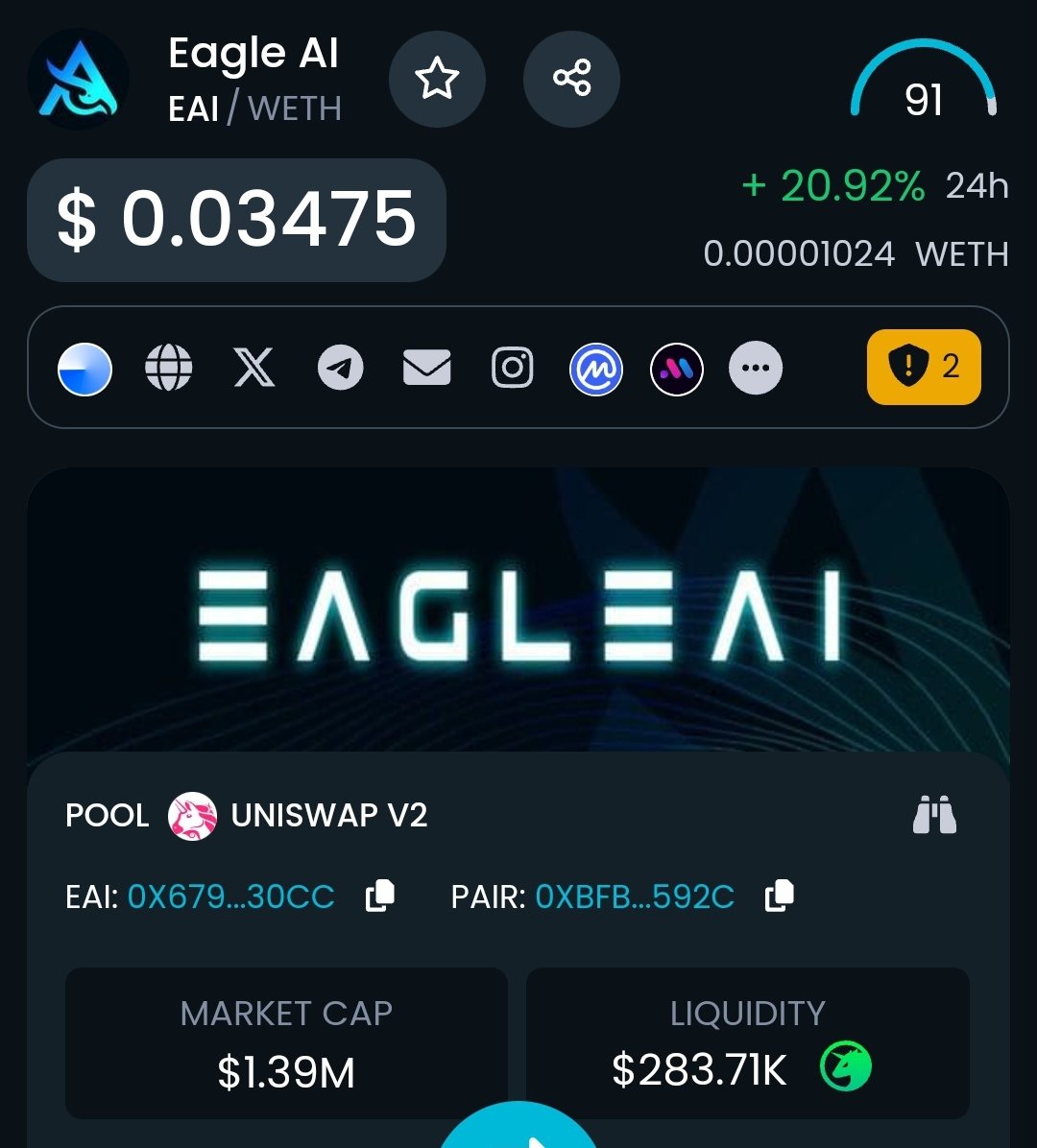 Red market but great to see two of my #AI 💎 in the green 🚀 

@Eagleaibot &amp; <a href="/MindAIProject/">MindAI</a> 

Both giving amazing passive income also 💰 

$EAI reflections with every transaction for holding in wallet

$MDAI staked my bag in 60% APY

"Print while you sleep 😴"