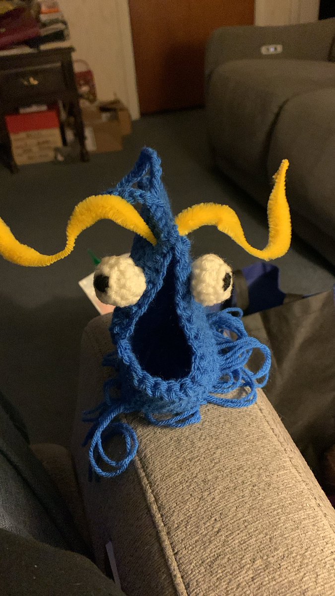 A Yip Yip in Drexel colors for a former student.