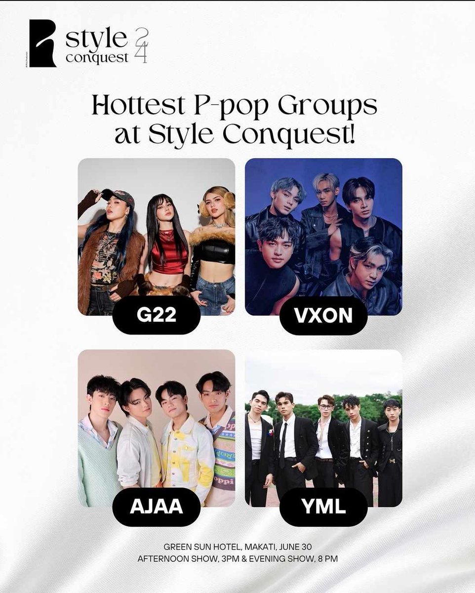 143ofc's tweet photo. [🗓️#YML_Event]

YES MY LOVE modeling kings? ˙✧˖°📷💃 ༘ ⋆｡˚
Catch Yes My Love on Style Conquest 2024! 

📅 June 30, 2024
📌Green Sun Hotel, 2285 Chino Roces Avenue, Makati City

Check  https://t.co/rd2OUJf94X for more details! 

#143YesMyLove @143yesmylove
#StyleConquest2024 https://t.co/bbKEWKC1rg