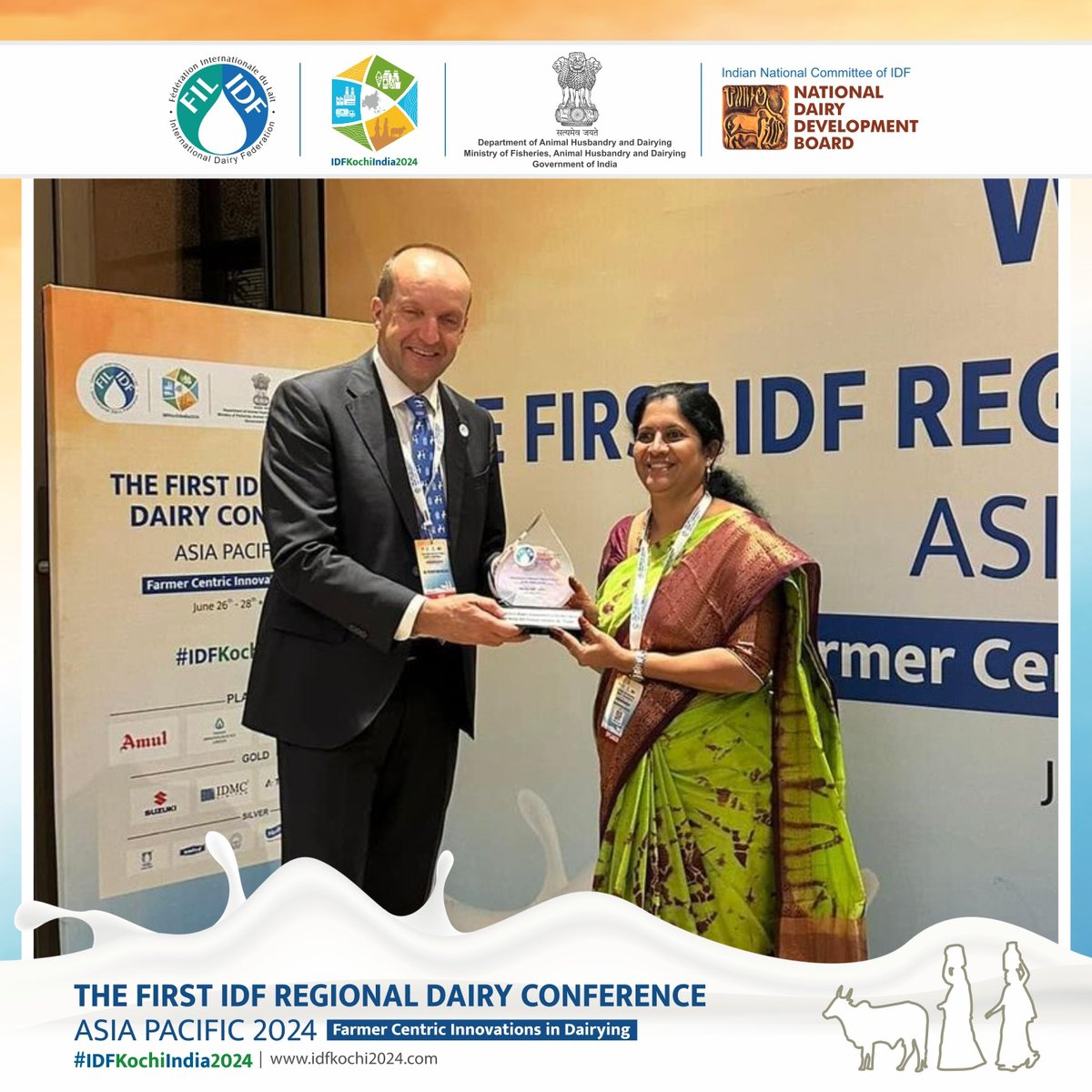 Session 6 of the <a href="/FIL_IDF/">International Dairy Federation</a>'s First Regional Dairy Conference focused on ‘Women and Dairying’. The session was chaired by Ms Lida Jacob, Former Dairy Development Commissioner, Kerala and Ms. Caroline Emond (<a href="/EmondCa/">Caroline Emond</a>), Former Director General, IDF. The esteemed speakers &amp; panellists