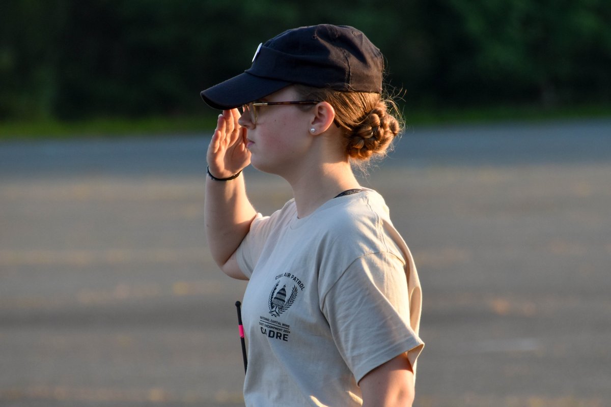 Throughout day 5 of our cadet encampment, students navigated a compass course, emphasizing teamwork. Students also engaged in a presentation on upholding #CivilAirPatrol's core values. In preparation for graduation, students and cadre perfected pass-in-review procedures.