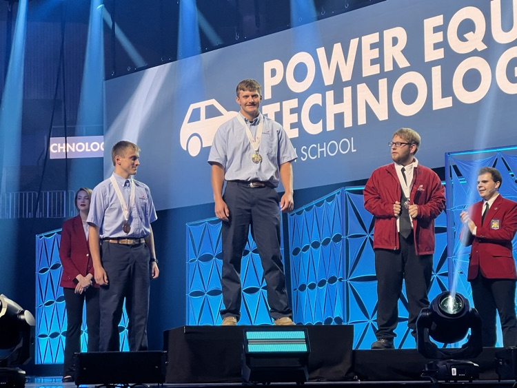 We have a NATIONAL CHAMPION!!!!Garret Hartweg is best in the nation and won gold at the National SkillsUSA Championships in Power Equipment Technology. We are so proud of his accomplishments over the last three years of being in SkillsUSA at Waverly High School. ATTA BOY!!!!!