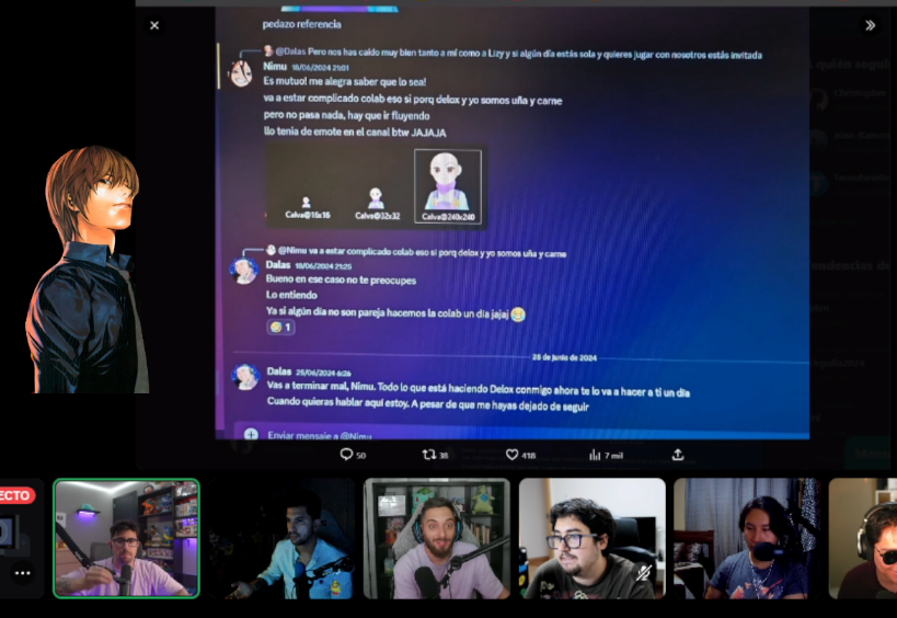 ElixirMistake's tweet image. Delox responde a nuevo twitt de Dalas, según dice Delox, Dalas elimino mensajes y el chat no estaría completo, Nimu no a guardado capturas solo queda creer en su palabras 🫡