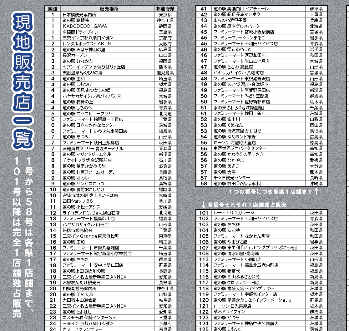 道の駅 ステッカー 全種類 全459種類】国道ステッカー (@vcountry_jp): 