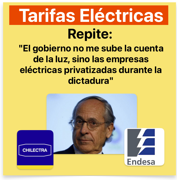 Francia, Noruega, Alemania, Suecia, Canadá, Finlandia, Nueva Zelanda, entre otros, cuentan con empresas eléctricas públicas y energía barata. Chile no puede, las eléctricas también fueron privatizadas por el señor de la foto, así como las AFP.