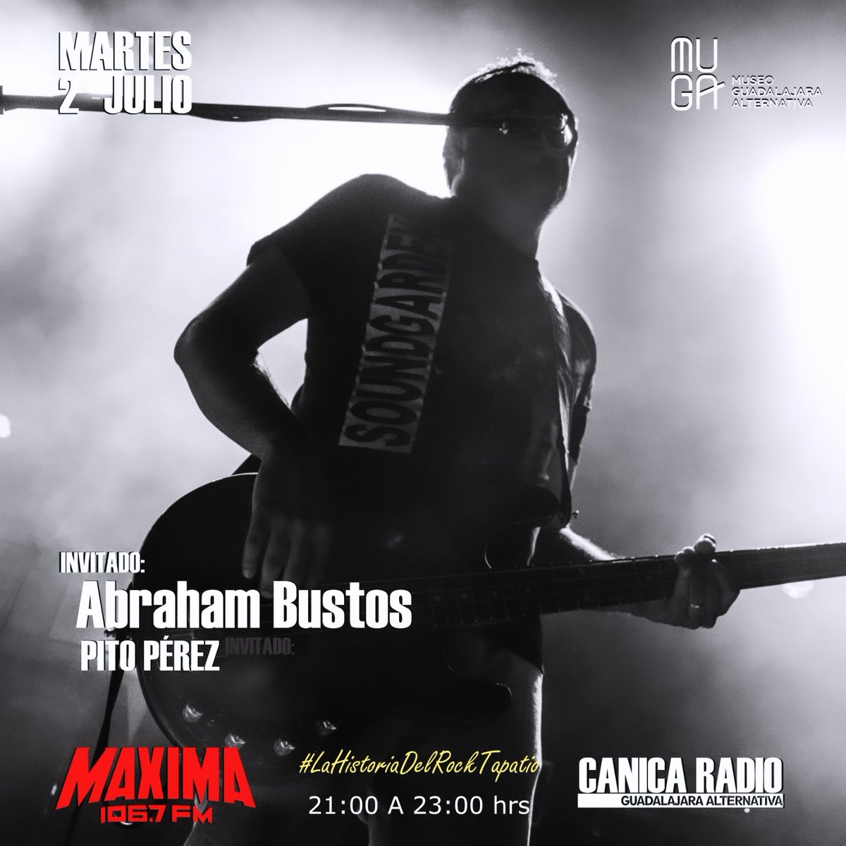 elcaballobayo1's tweet photo. Martes 2 de Julio. Platicando de rock en Canica Radio #rockenespañol #PitoPérez #Rocktapatio #Rock #maximafm #Guadalajara https://t.co/hzWmpk0yzQ