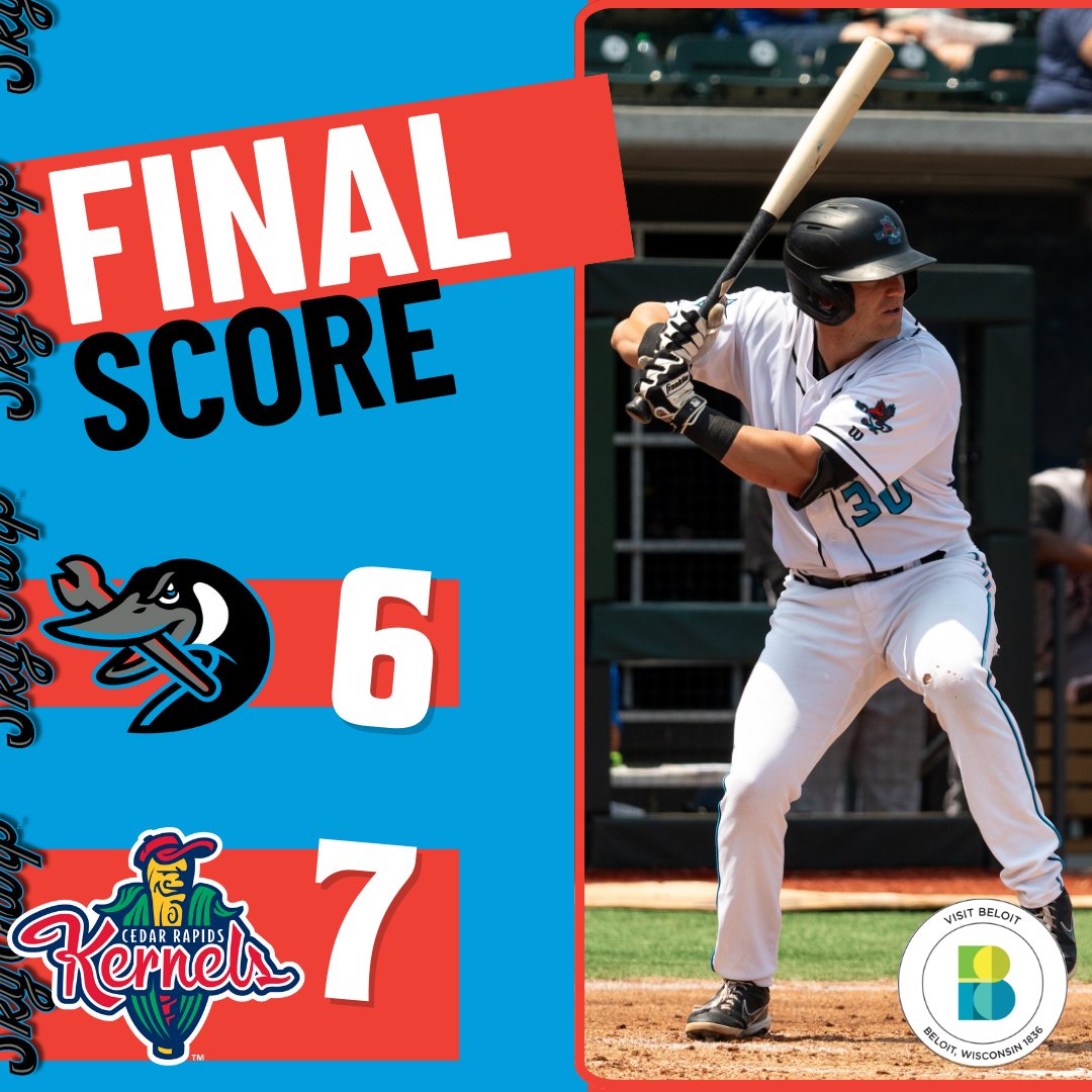 beloitskycarp's tweet photo. JZ went deep twice, but we couldn't quite hang on. Tomorrow is a new day! https://t.co/G1mnZAb9pL