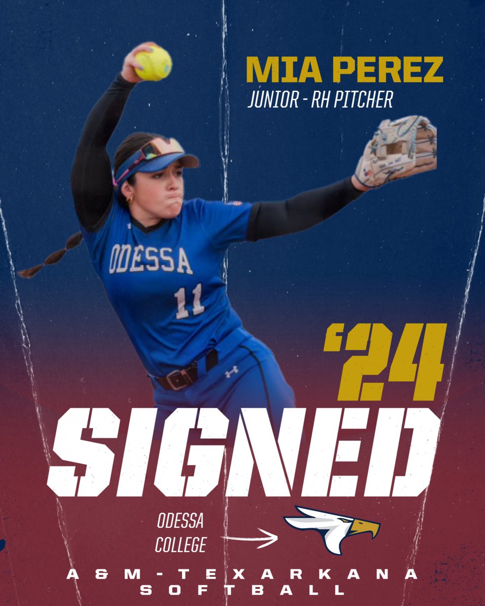 Help us welcome Mia Perez to the nest. Mia comes to TAMUT from Odessa College. Let's SOAR!
