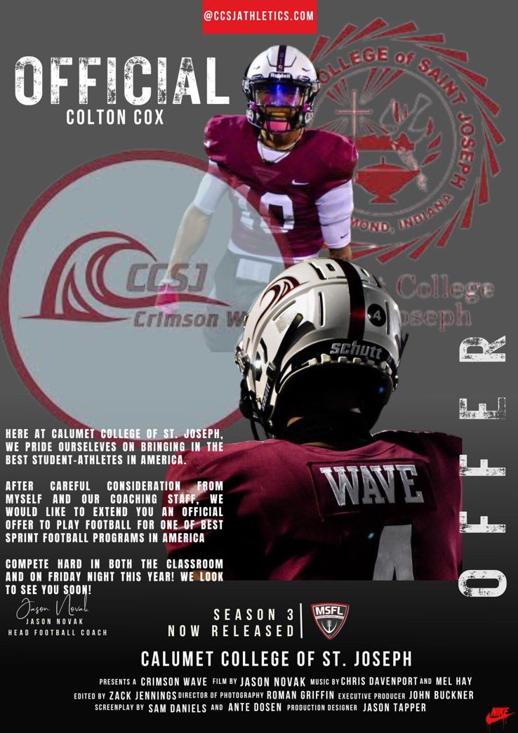 #AGTG I’m extremely blessed and honored to say I’ve received my first offer from @CCSJFBRecruits Thank you to <a href="/CoachZackJ74/">Coach Zack Jennings Sr.✝🇺🇸🏈</a> for contacting me! <a href="/CoachFields01/">Trenton Fields</a> <a href="/eastjagsFB/">East Jessamine Football</a>