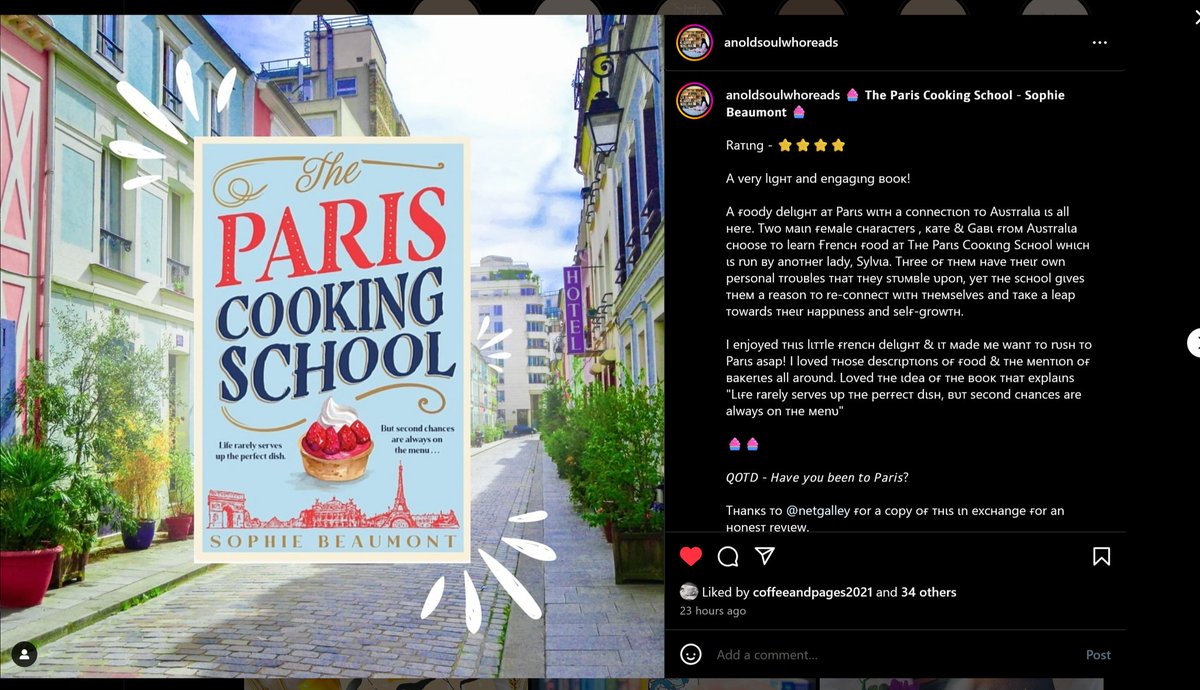 Sophie Masson (@sophiemasson1) on Twitter photo Such a lovely surprise--the first advance review for the North American edition of The Paris Cooking School, which is coming out in the US and Canada on August 6, published by Alcove Press. Exciting!
<a href="/AlcovePress/">AlcovePress</a> <a href="/ultimopress/">Ultimo Press</a> Such a lovely surprise--the first advance review for the North American edition of The Paris Cooking School, which is coming out in the US and Canada on August 6, published by Alcove Press. Exciting!
<a href="/AlcovePress/">AlcovePress</a> <a href="/ultimopress/">Ultimo Press</a>