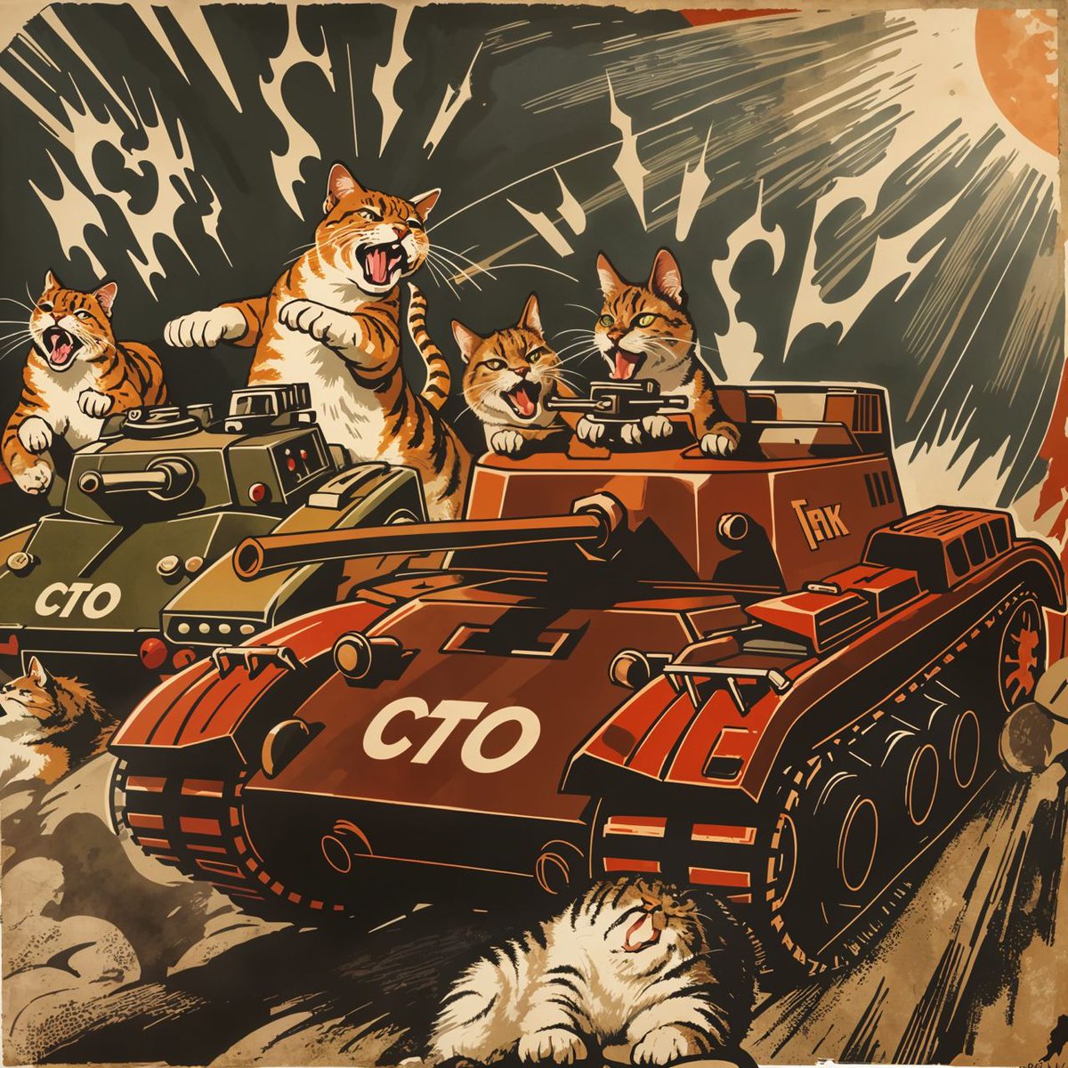cattakeover_cto's tweet photo. We are looking for a few fine felines to rebuild our war effort and take over the memes!  This is a CAT TAKE OVER!!!!! 5NKksP9sRvNaJLqfsaRMhFyEu8MnY8ajXpbVQyy5pump https://t.co/rg19hk5yNv