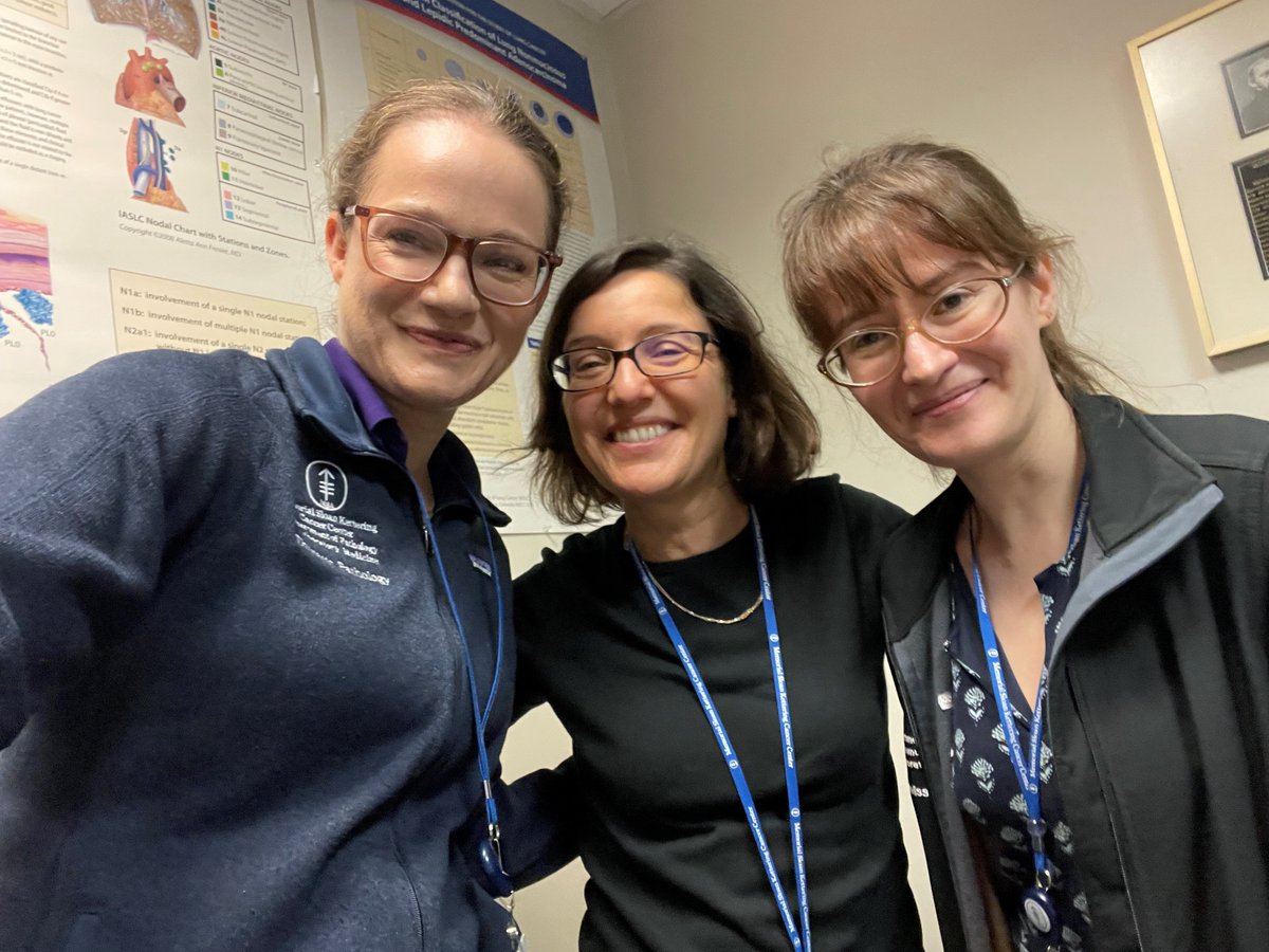 natasharekhtman's tweet photo. End of academic year is always a bitter-sweet moment.. Congrats to our @MSKPathology thoracic path fellows Susan Armstrong @sm_armstrong8 and Melissa Bilek for completing their fellowship with flying colors! Our team will miss you sorely and we wish you all the best! 
@mkbaine @JL_Sauter @sooryumyang