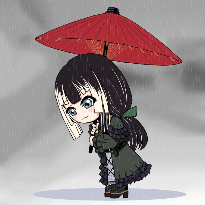 雨×らでんちゃん #らでん似絵