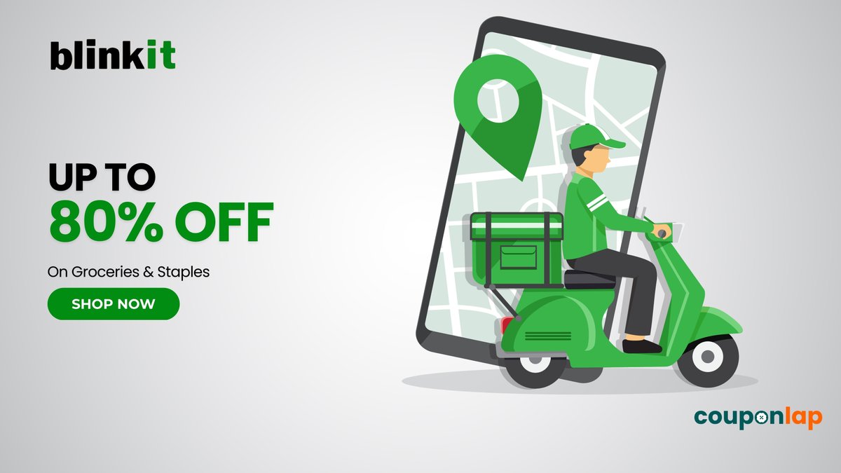 couponlap1's tweet photo. Blinkit Coupons, Offers and Promo Codes

https://t.co/cDE9dPbMe7

#blinkitcoupons #blinkitoffers #deals #discounts #promocodes #offers #coupons #couponlap https://t.co/6jiMxTUhjW