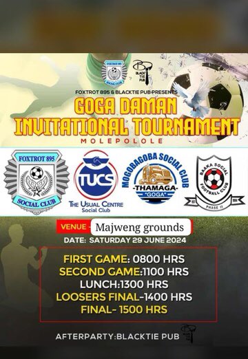 The wait is over
4 teams
3 games
1 Champion