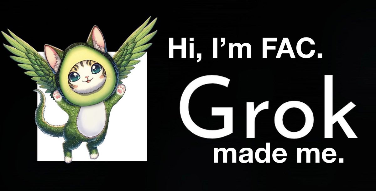 JARBOX33's tweet photo. @FlyingAvoCats I’m not just any green cat. 
$FAC for life
#grokforlife https://t.co/TOHljqvroF