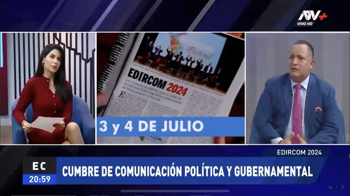 InstitutoICPG's tweet photo. 🔴 #EDIRCOM2024 está destinado para todos los políticos, empresarios, estudiantes, profesionales y gente interesada en transformar la forma de comunicar. 🗣️- @dimasconcha, en @atvmasnoticias. https://t.co/kmsxb2HWQc