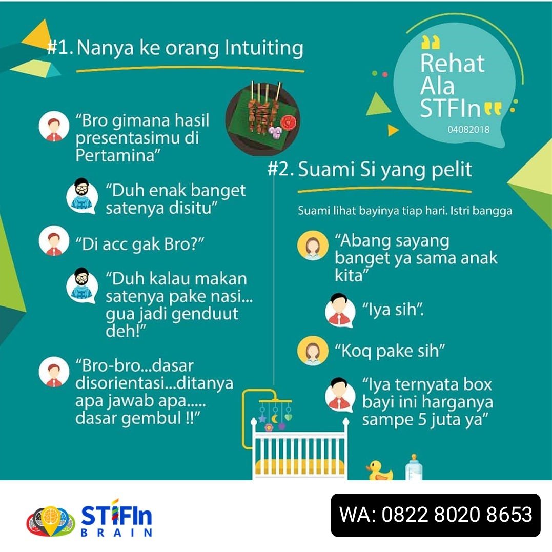 stifinbrainmdn's tweet image. Kenali karakter teman Anda, dari cara dia berkomunikasi. Ada gak kita² yang seperti gambar ini.

Yuk tes STIFIn sekarang juga, komunikasi jadi lebih lancar dengan STIFIn.

Cek bio...!

#tesstifin #tespotensianaak #tesminatbakat #tessidikjari #inararusli #fatihkarim #riaricis