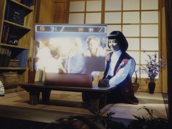 If you look closely at her, you’ll notice her arms and legs are in the same position as Keiko.

That’s because she **IS** Keiko!!!!! They gave her figure new clothes and a new wig and moved her to the cave scene! She’s stayed in Spaceship Earth the whole time!!!