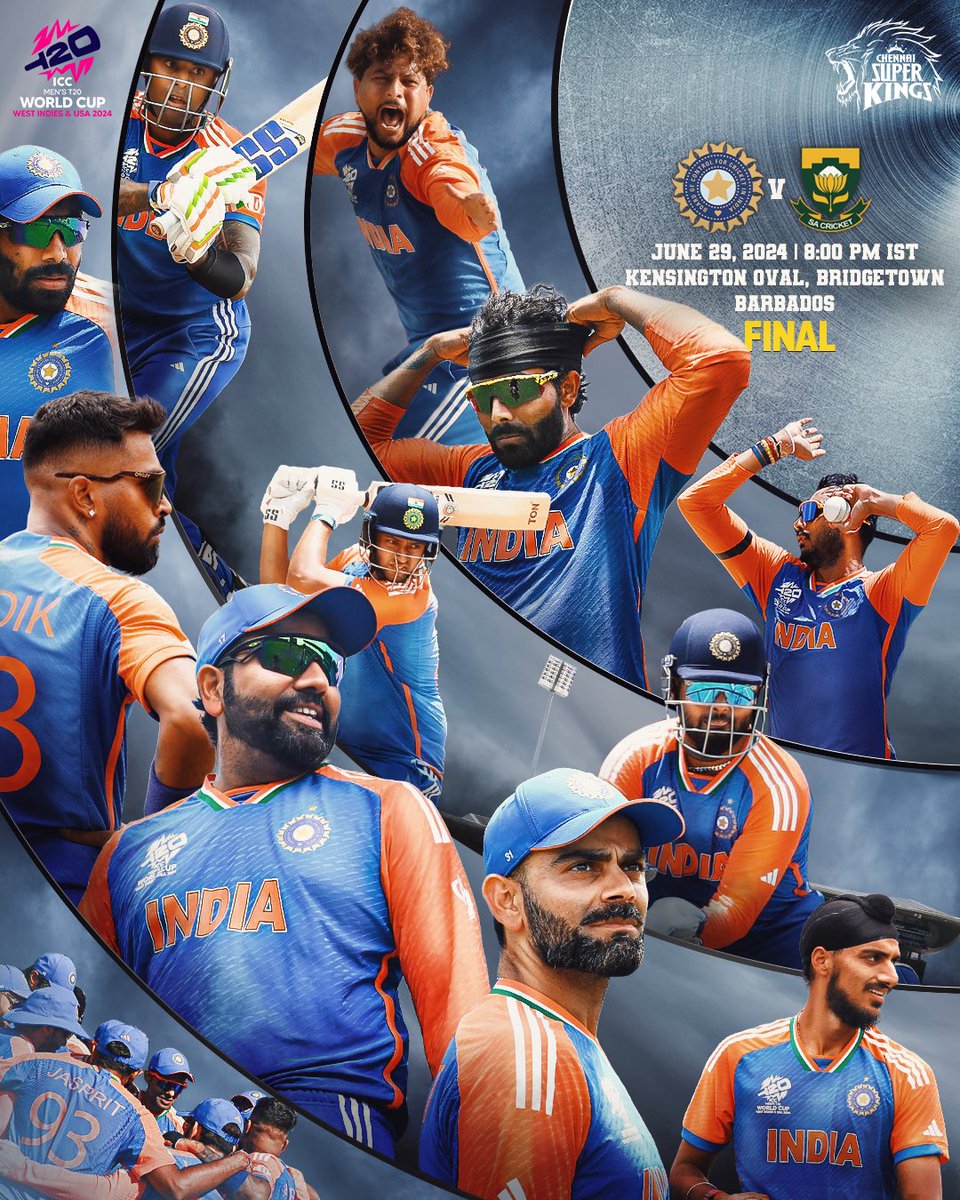 ChennaiIPL's tweet photo. Men in Blue are battle ready!🇮🇳💪🏽 

#WhistleForBlue #T20WorldCup #INDvSA https://t.co/C7FZ3dvBRX
