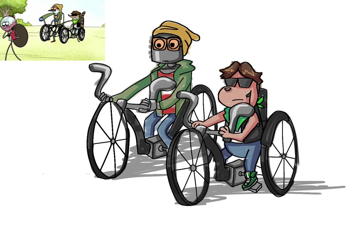 Drunksquad1's tweet photo. #21daysofsummer #robotdreams
25. Moda retro? Misguevas redibujemos a mordecai y rigby, estoy intentando ponerme al dia denme paciencia mucches :) https://t.co/889Mba4Jhb