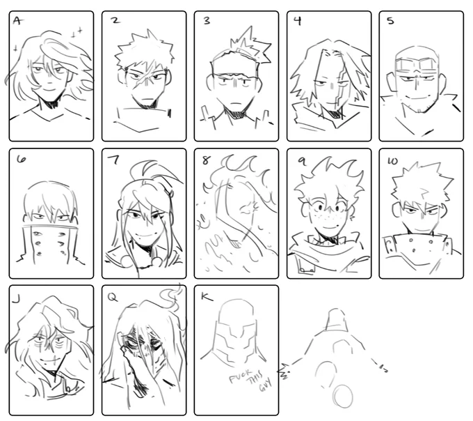 thinking about a one for all themed card deck 