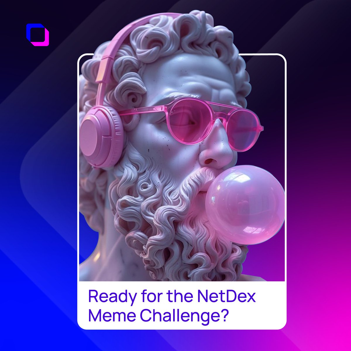 NetdexOfficial's tweet image. Ready for the NetDex Meme Challenge?
🚀 Get ready to take on the ultimate meme challenge with NetDex! 🎉

🖼️ Participate in our NetDex Meme Challenge and showcase your creativity.
💡 Create a meme that highlights the unique features or benefits of NetDex.
📲 Share your meme on…
