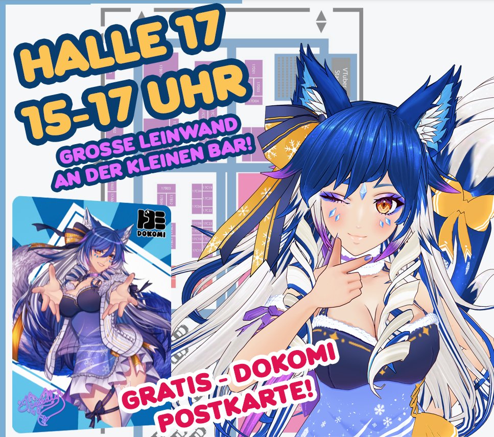 Icykaty_'s tweet photo. Ihr seid auf der #DoKomi 
Ihr liebt Postkarten?
Ob treuer Eiswolf oder interessierter Neuling alle sind Herzlich Willkommen sich Sa+So in Halle 17 gerade zu an der großen Leinwand an der Wand mit der kleinen Bar eine GRATIS exklusiv Karte bei meinen Wolfis abzuholen! #dokomi2024 https://t.co/XTNvE8JyTU