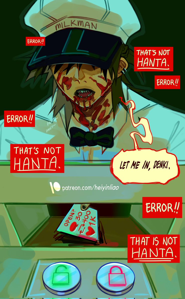 heiyinliao's tweet photo. // blood , horror (from milk-may)
Chat do we let him in?
💬 30
❤️ 1000
🔁 400 https://t.co/VlIqlqUeez