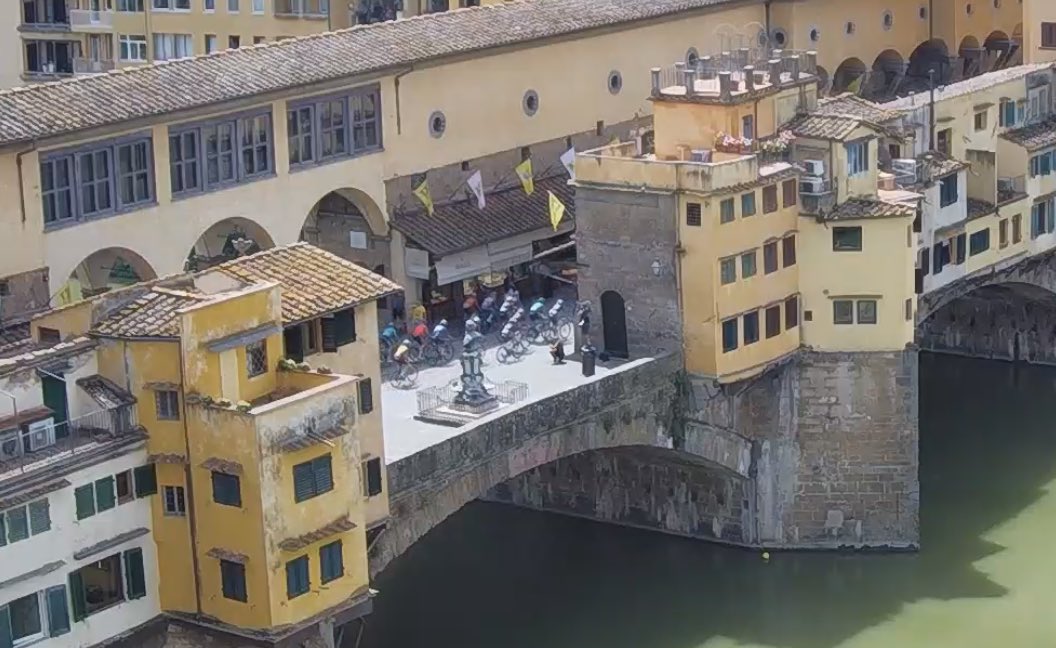 🚴 <a href="/LeTour/">Tour de France™</a> crossing the Ponte Vecchio ❤️