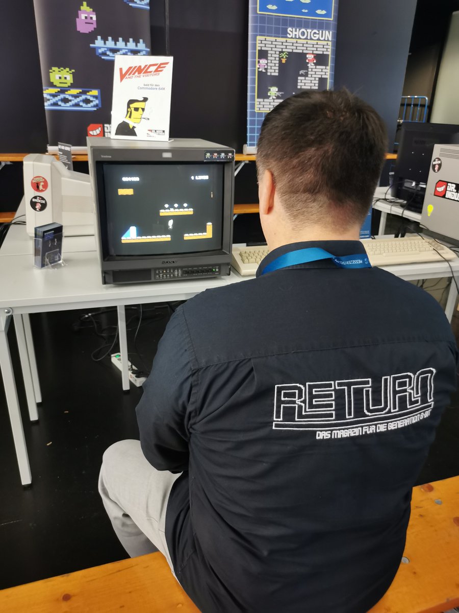 presenting our new work-in-progress #Commodore #C64 game at <a href="/levelupsalzburg/">LEVEL UP - The Gaming Festival</a>

#retrogaming #retrodev #gamedev #indiedev #8bit