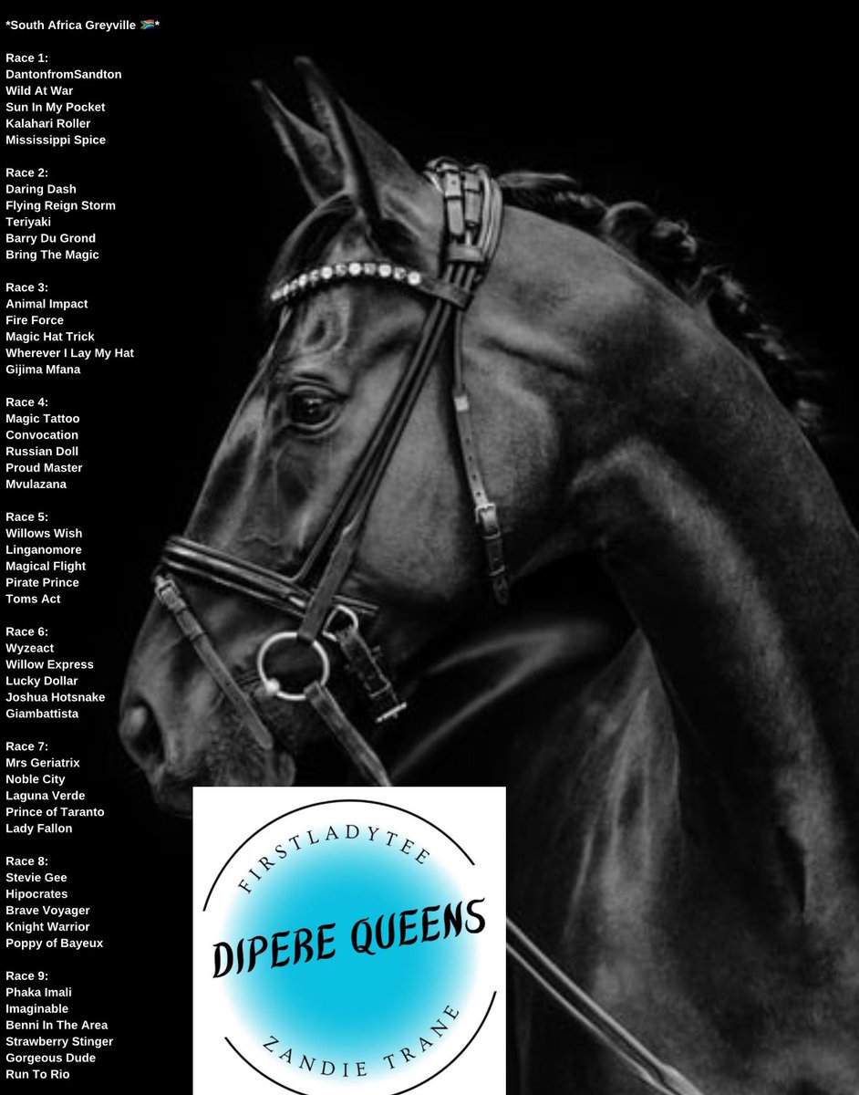 Sassy_247's tweet photo. Dipere Day, Don’t be greedy create your Doubles and Trebles play singles don’t go overboard make money 💰 and be happy 😁 Let’s see what today has in store 🐎🐎🐎🐎🐎🐎🐎🐎🐎🐎🐎🐎🐎🐎🐎🐎🐎 https://t.co/CKRz2cs4Wo