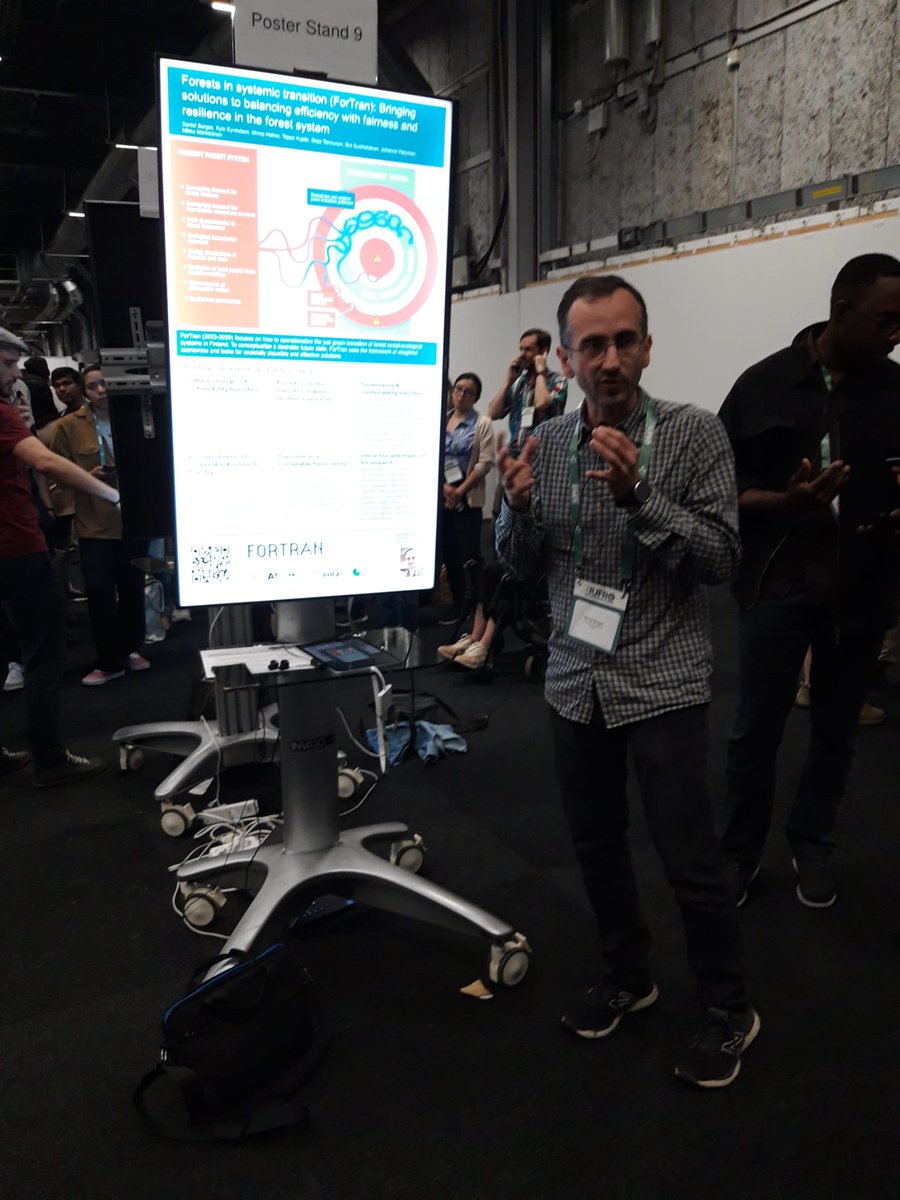 <a href="/dburgas/">Daniel Burgas</a> presenting the recently funded ForTran project <a href="/IUFRO/">IUFRO</a> 
We research pathways for a just &amp; green transition of the forest sector in Finland. More insights coming in the next years.