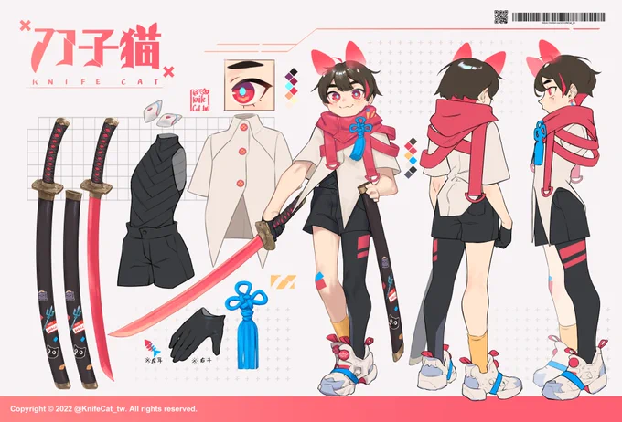2021Mar → 2021Dec → 2022 → 2024 KnifeCat is evolving And I feel like I didn't give the last one a proper character sheet Maybe I should find some time to do it #絵師さん達の看板娘初期と今で自己紹介 #knifecART