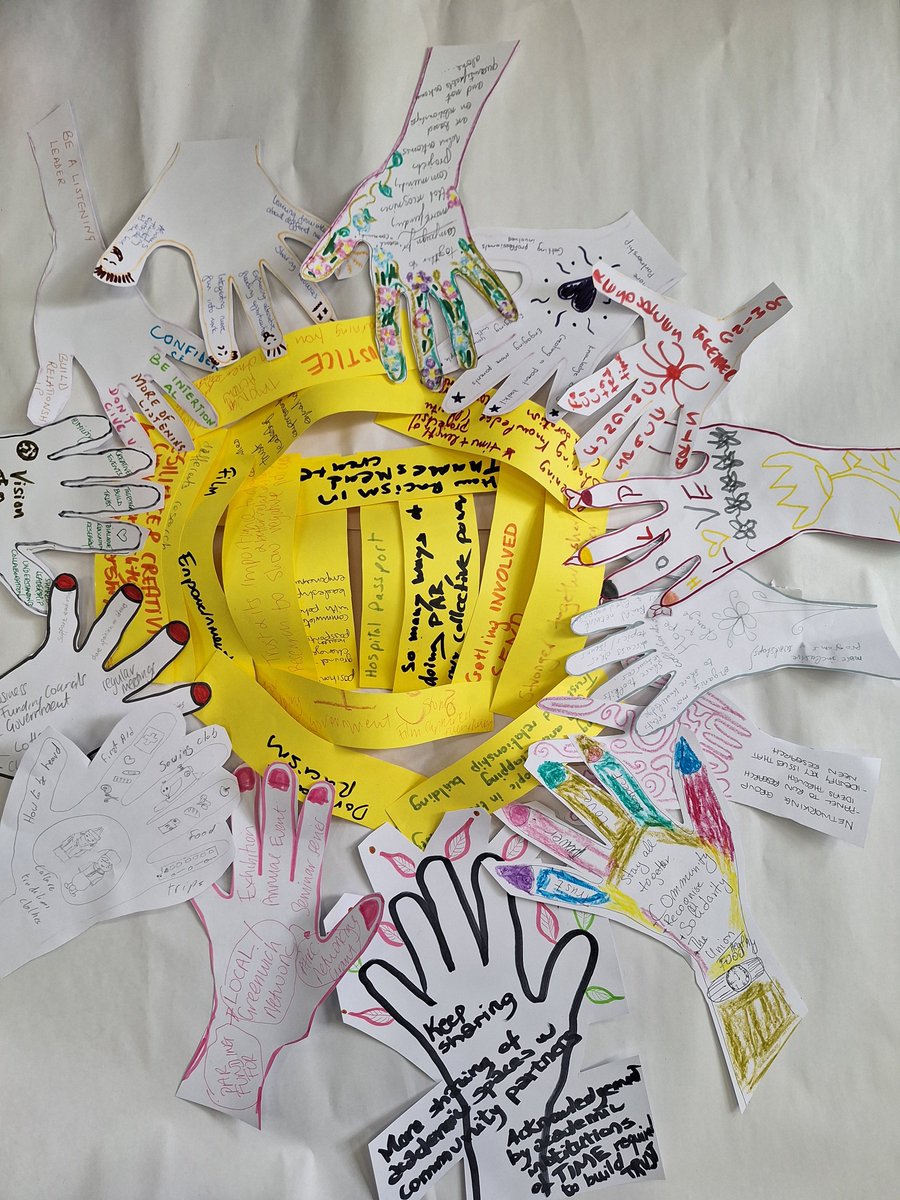 Great to speak at and run a creative reflective session at the Knowledge exchange event organised by <a href="/TAReynolds12/">Tracey Reynolds</a>   from <a href="/UniofGreenwich/">Uni of Greenwich</a> <a href="/ICE_Greenwich/">Inclusive Communities and Environments</a> showcasing PAR awarded projects.
So important to bring people from different sectors together to share &amp; collaborate 🌱🦋