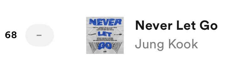 Spotify Daily Top Songs Japan (6月28日)

Seven   27位

Never Let Go  68位🚨🚨🚨

Standing Next to You 179位

STREAM NEVER LET GO 
#JungKook_NeverLetGo