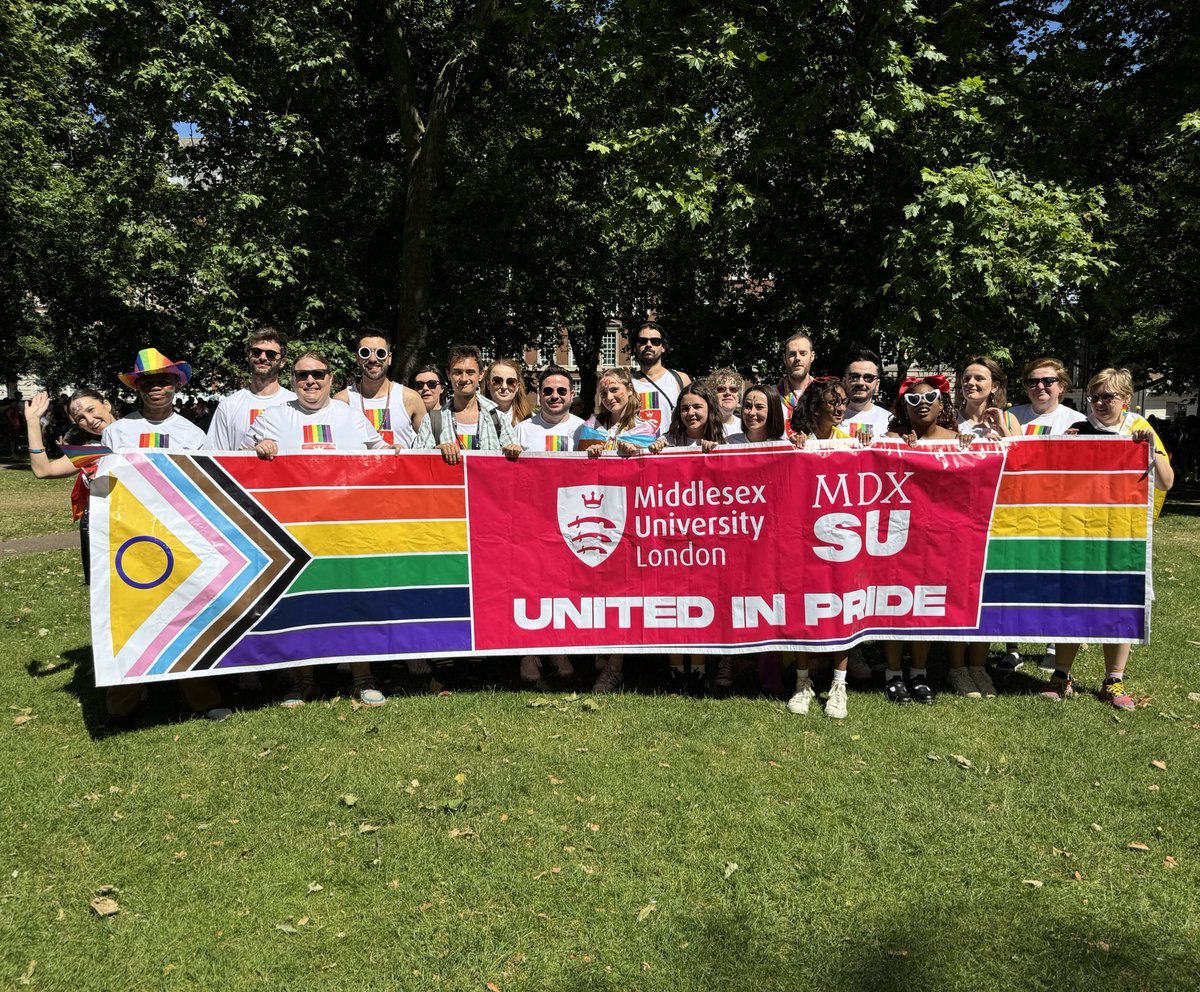 Middlesex University (@middlesexuni) on Twitter photo Happy Pride #TeamMDX ❤️🌈
We can’t wait to walk in the <a href="/PrideInLondon/">Pride in London</a> Parade today!
If you see us - wave 👋 Happy Pride #TeamMDX ❤️🌈
We can’t wait to walk in the <a href="/PrideInLondon/">Pride in London</a> Parade today!
If you see us - wave 👋
