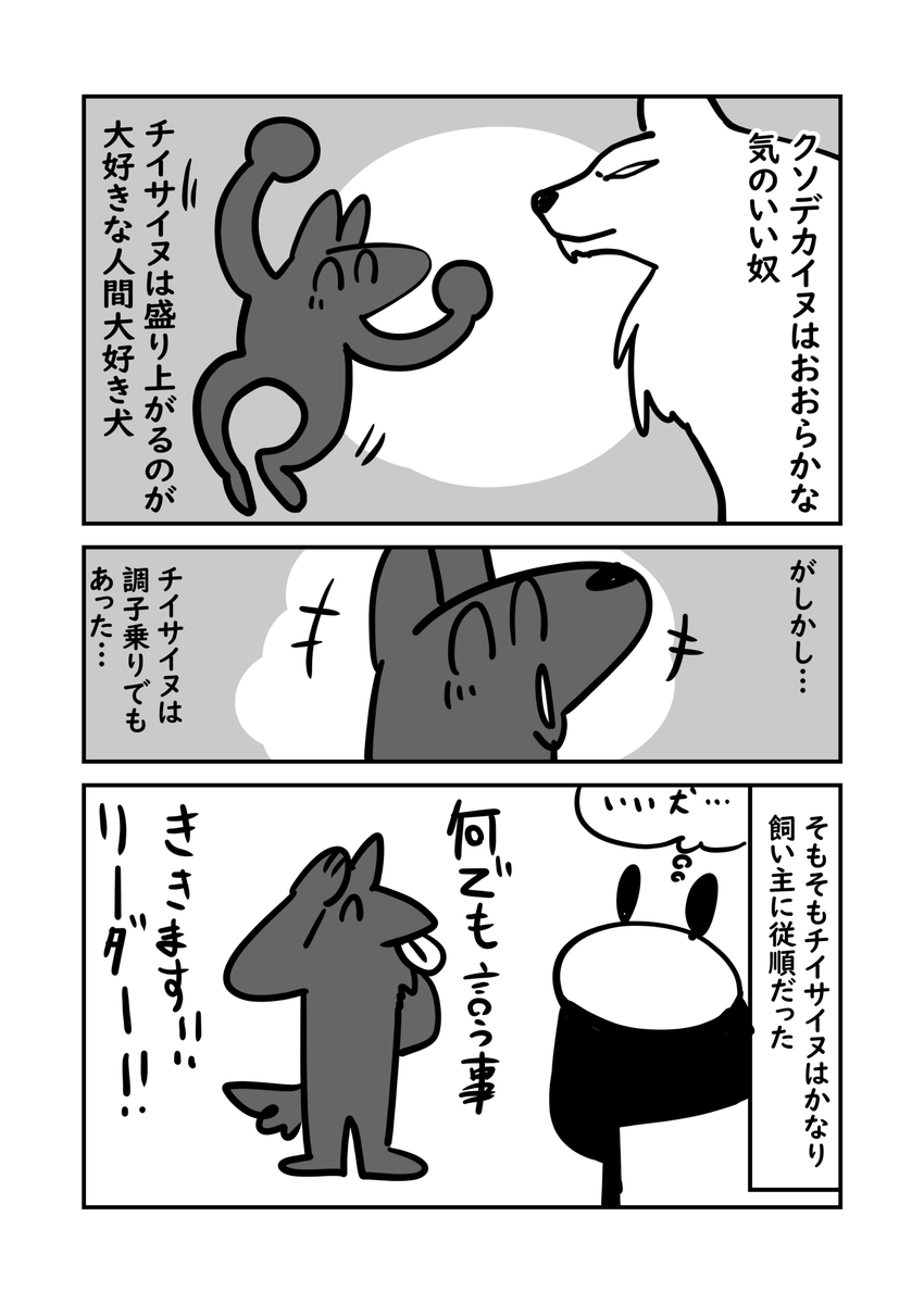 母と愛犬 調子に乗りすぎる犬 2/3 