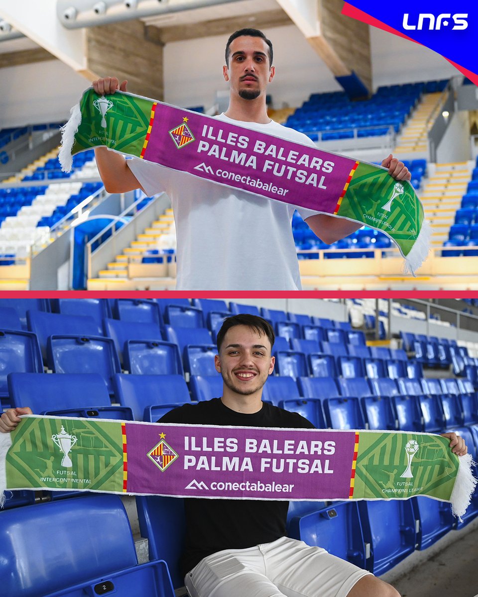 LNFS (@lnfs) on Twitter photo 🏝️🌟 ¡𝗡𝗨𝗘𝗩𝗢𝗦 (tesoros) para la isla!
🆕👕 <a href="/PalmaFutsal/">Illes Balears Palma Futsal</a> se refuerza con los fichajes de <a href="/ManoloPiqueras/">M.Piqueras</a> y <a href="/davidpr00/">David Peña</a>
#LNFS #LigaFutsalProfesional 🏝️🌟 ¡𝗡𝗨𝗘𝗩𝗢𝗦 (tesoros) para la isla!
🆕👕 <a href="/PalmaFutsal/">Illes Balears Palma Futsal</a> se refuerza con los fichajes de <a href="/ManoloPiqueras/">M.Piqueras</a> y <a href="/davidpr00/">David Peña</a>
#LNFS #LigaFutsalProfesional