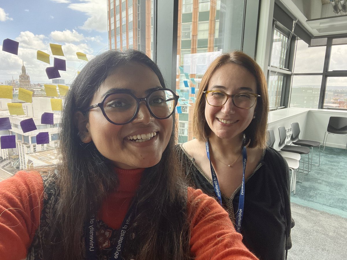 HeyArushiii's tweet photo. @GkegkaStella &amp; I had a fabulous time yesterday facilitating @SocSciScotland Creative Methods in Research Workshop. Lovely to connect with PhD folks across Scotland and share our PhD journeys. We made zines, played with LEGO, walked around @UniStrathclyde and did some map making. https://t.co/4D9nJHE37x