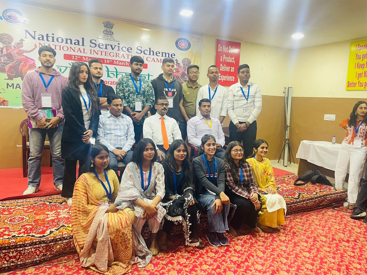 NSS_Gcg's tweet photo. 🏅Vinshu Sharma and Shalini Sahni,represented NSS GCG at the National Integration Camp held at Manohar Memorial PG College, Fatehabad from 12 March to 18 March,2024. Their dedication sets a commendable example for all volunteers.🌟 https://t.co/DHNkSB2cYf