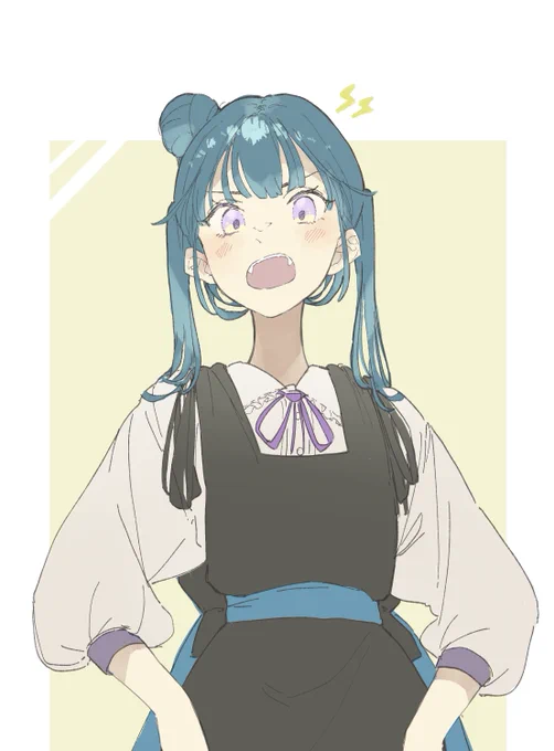 あずにゃんぽいツインテの善子描いた 