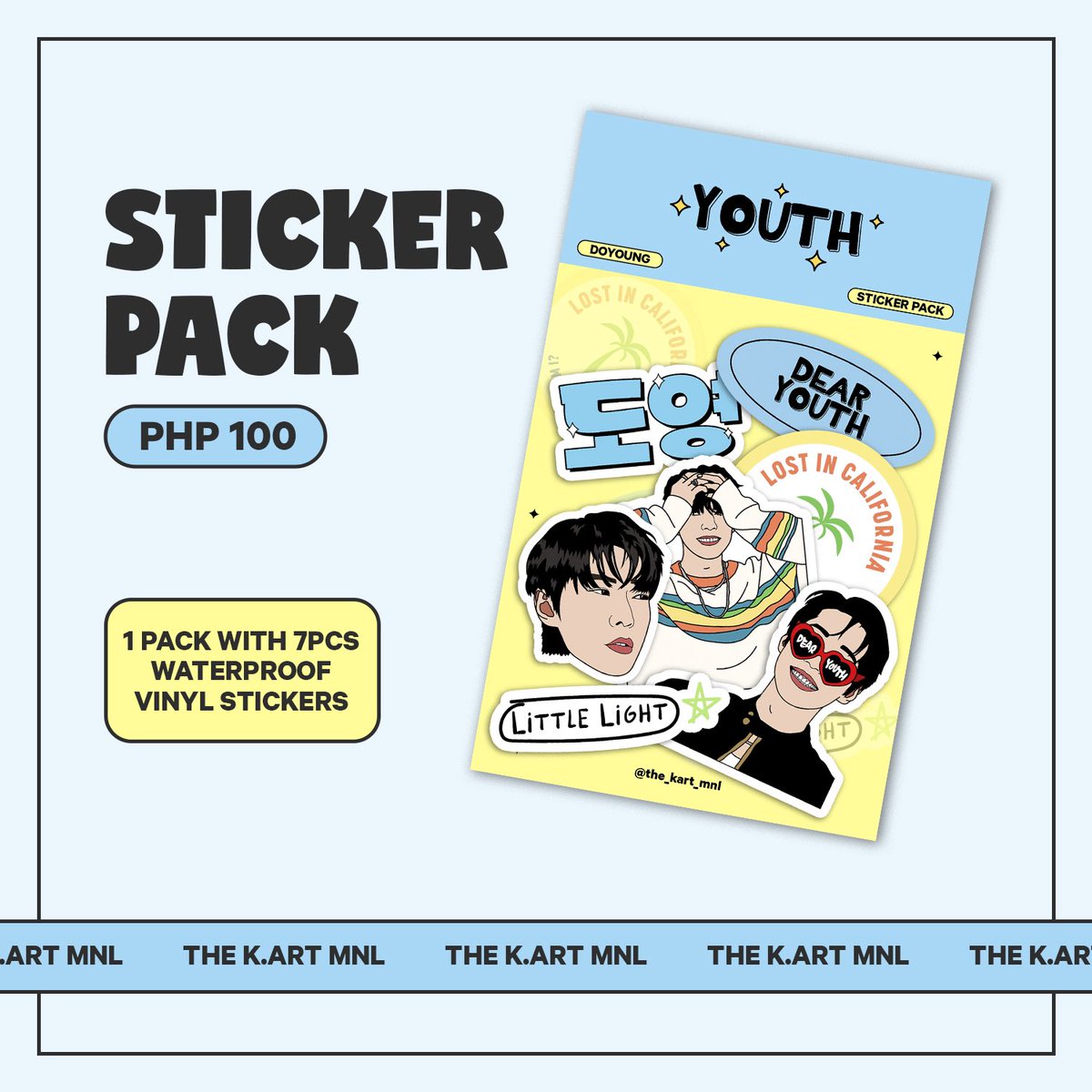 the_kart_mnl's tweet photo. STICKER PACK — crowd's current favorite item ⭐️

Get these high quality stickers for only ₱100 per pack!

📍https://t.co/lbk5VNFLSd 

#TheKartMNL
#KPOP #NCT #DOYOUNG #TAEYONG #TEN #Stickers https://t.co/4Qh2D9iZKE