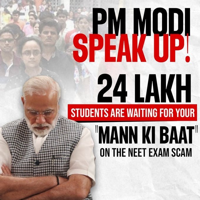 irfanpasha101's tweet photo. Modi, your silence is not the answer!
It's your acceptance of your government's failure!

#NEETSCAM
#AnswerModi
#neet2024scam https://t.co/0O8tPWXBu8
