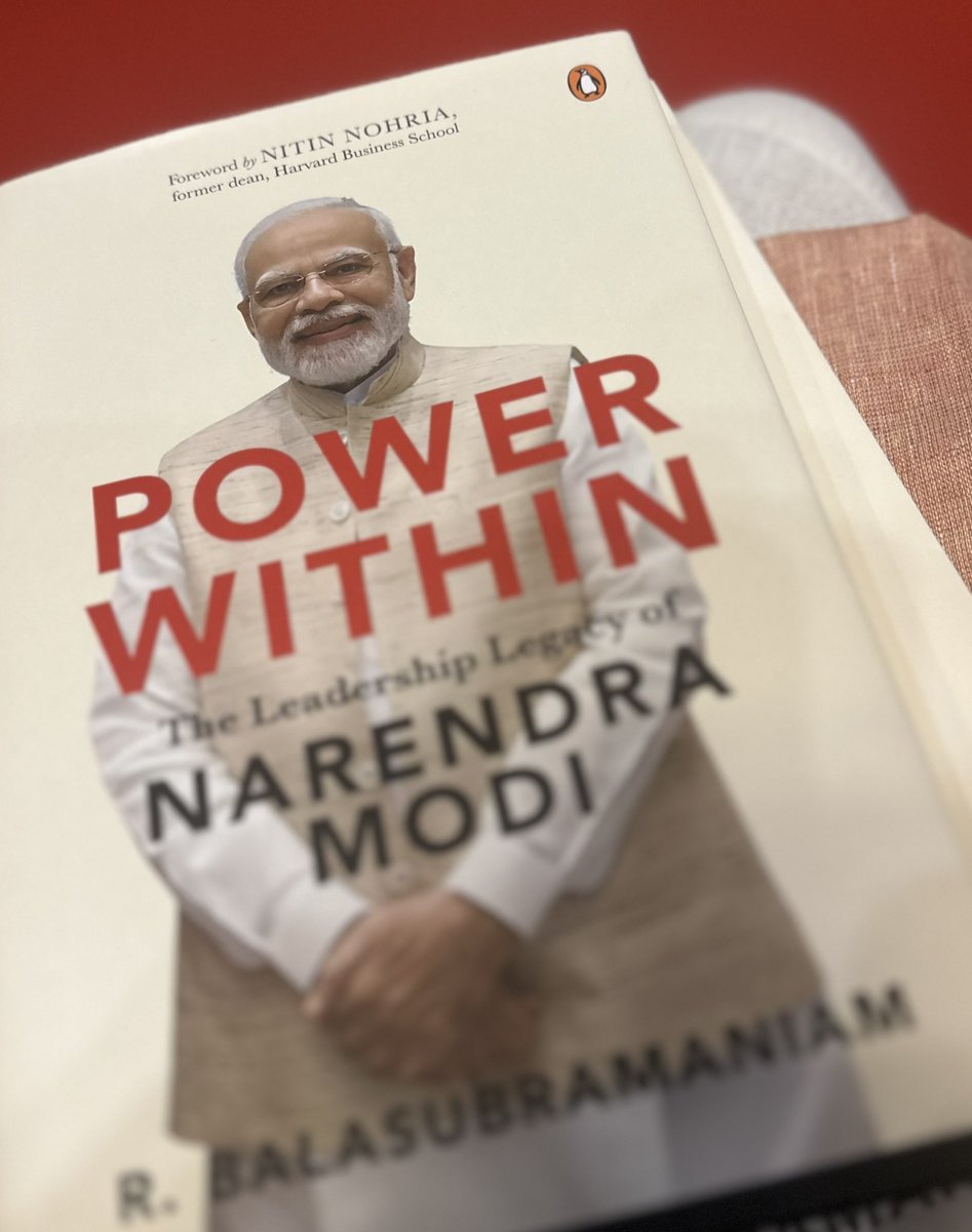 Vinay1011's tweet photo. Some glimpses of the function to launch Dr R Balsubramanium’s @drrbalu book #PowerWithin : Leadership Legacy of @narendramodi ji , held yesterday in Delhi.
Many senior bureaucrats, industrialist Ajay Piramal, @amitabhk87 , @IIMAhmedabad ‘s Prof B Mahadevan and many others graced this occasion !