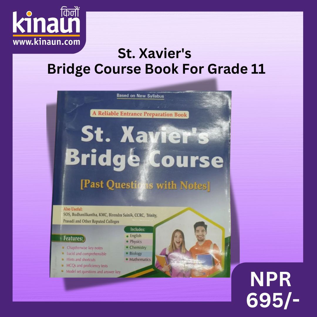 KinaunShopping's tweet photo. Bridge Course Book For Grade 11 at NPR 695/-
Get 5% OFF using coupon code: KINAUN5
https://t.co/4y7NSTvN8S
#bridgecourse #book #bridgecoursebook #coursebook #grade11 #discount #offer #discountcoupon #kinaunshopping #kinaun #किनौं https://t.co/MvG4jTPj2z