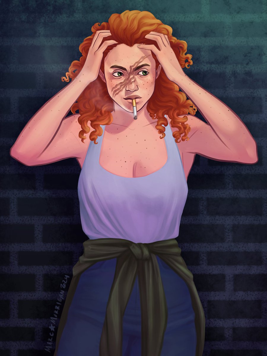 MarcMorrigan's tweet photo. commission for @_wh0rehound of his MOTW character roux (she/hers) which was SO fun to do https://t.co/EDFLbh40Cz