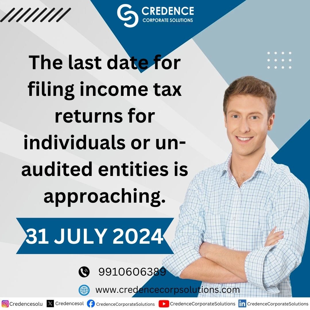 CredenceSol's tweet image. Tax Alert! The clock is ticking! File your Income Tax Return for Individuals/Unaudited to avoid late fees and penalties. #ITReturn #TaxReminder #ComplianceCheck