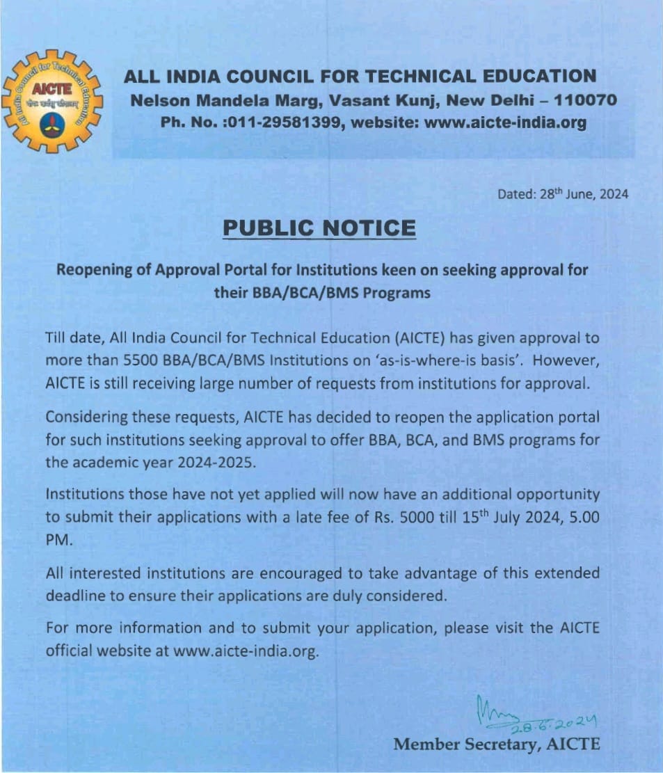 Prof. Rajive Kumar on X: “IMPORTANT NOTICE:- “Reopening of