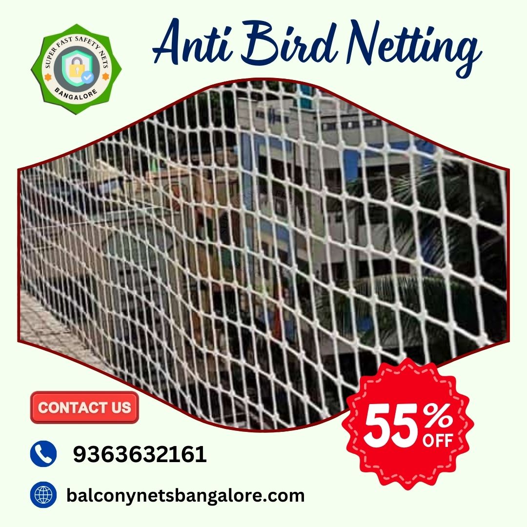 superfastnets's tweet image. Prevent bird intrusion with Anti-Bird Net for Balcony by Super Fast Safety Nets Bangalore. Protect your space from bird droppings and nesting. Contact 9363632161 for effective solutions. #AntiBirdNet #BalconyProtection #SuperFastSafetyNets #BirdControl
balconynetsbangalore.com/anti-bird-net-…
